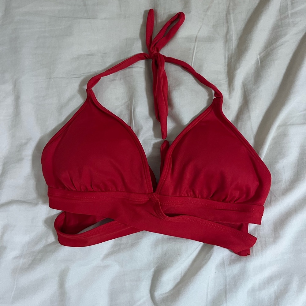Target Red Halter Bikini Top